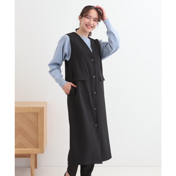 【S-LL/2WAY】ジャンドレにもなるロングジレ | SHOO・LA・RUE | 詳細画像2 