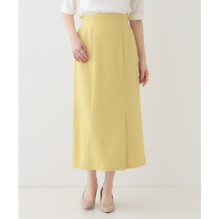 【洗える】洗濯後しわになりにくい カットジョーゼット ナロースカート | SHOO・LA・RUE | 詳細画像18 