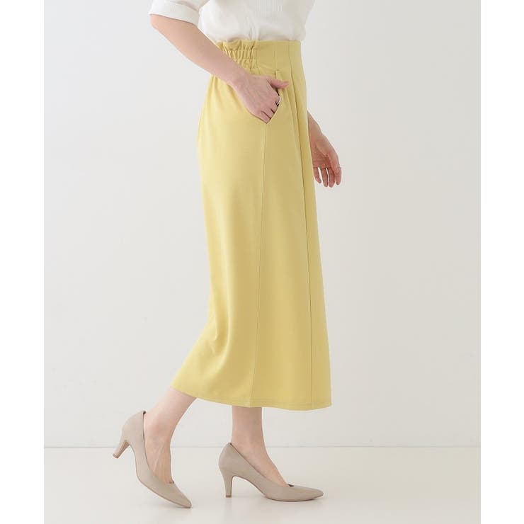 【洗える】洗濯後しわになりにくい カットジョーゼット ナロースカート | SHOO・LA・RUE | 詳細画像20 