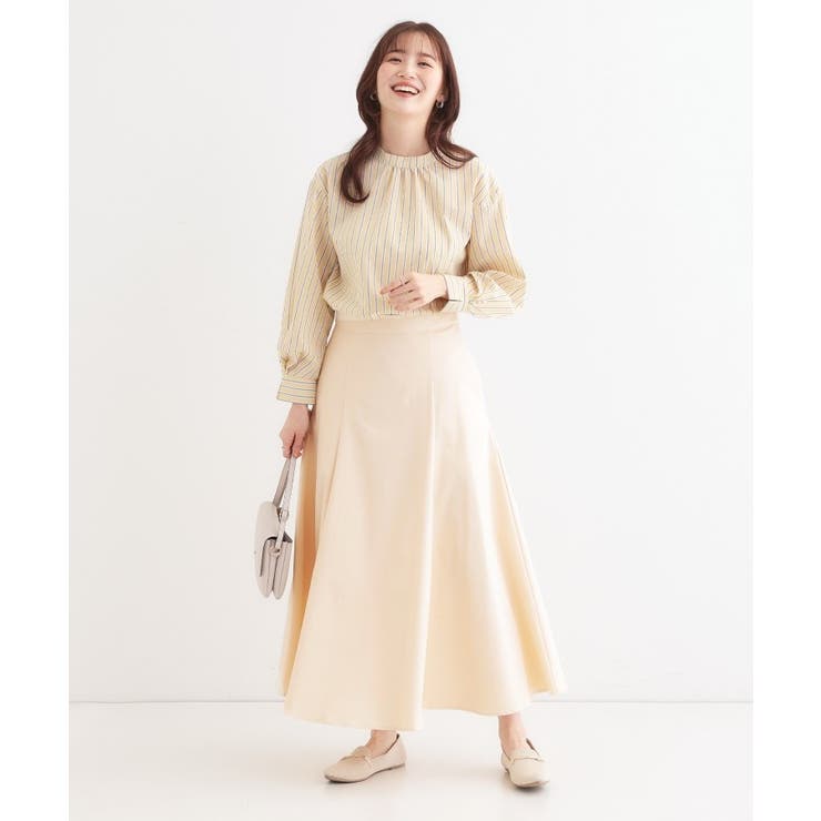 【S-LL】ZIP使いフレアスカート | SHOO・LA・RUE | 詳細画像3 