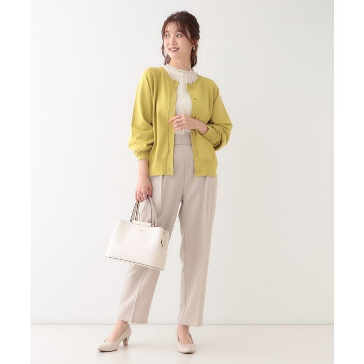 【洗える/S-LL/前後2WAY】クルーネックニットカーディガン | SHOO・LA・RUE | 詳細画像20 