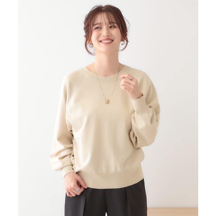 【洗える/S-LL/前後2WAY】クルーネックニットカーディガン | SHOO・LA・RUE | 詳細画像22 