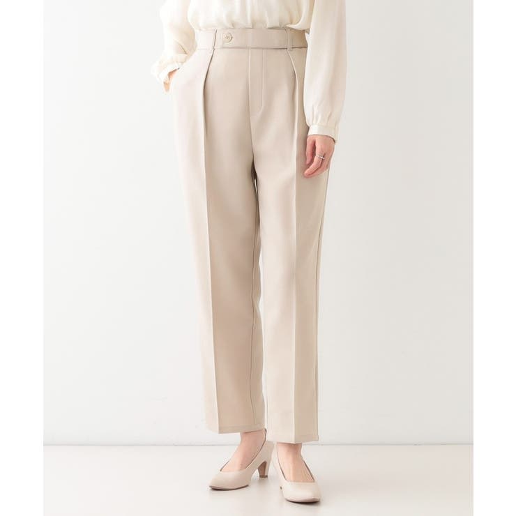 【S-LL】オフィスシーンでも活躍 タックテーパードパンツ | SHOO・LA・RUE | 詳細画像9 