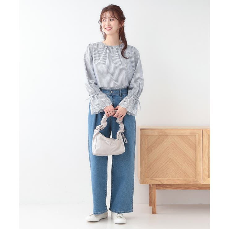 【S-LL/前後2WAY/洗濯後しわになりにくい】お袖刺繍レースブラウス | SHOO・LA・RUE | 詳細画像6 