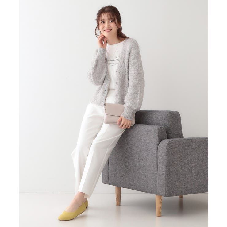 【S-LL】ふわふわ軽やかラメニットカーディガン | SHOO・LA・RUE | 詳細画像3 