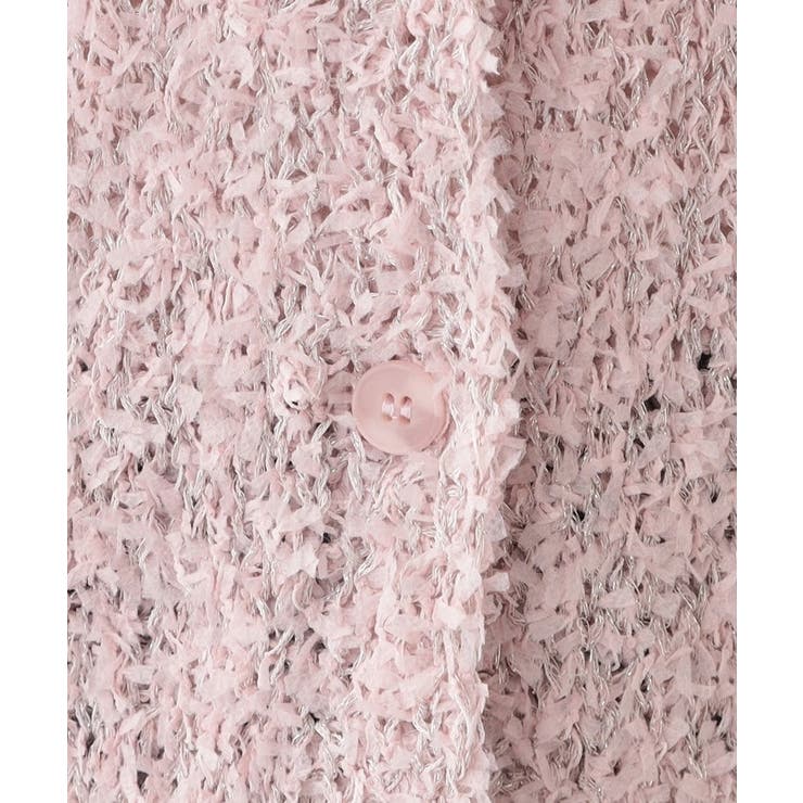 【S-LL】ふわふわ軽やかラメニットカーディガン | SHOO・LA・RUE | 詳細画像12 