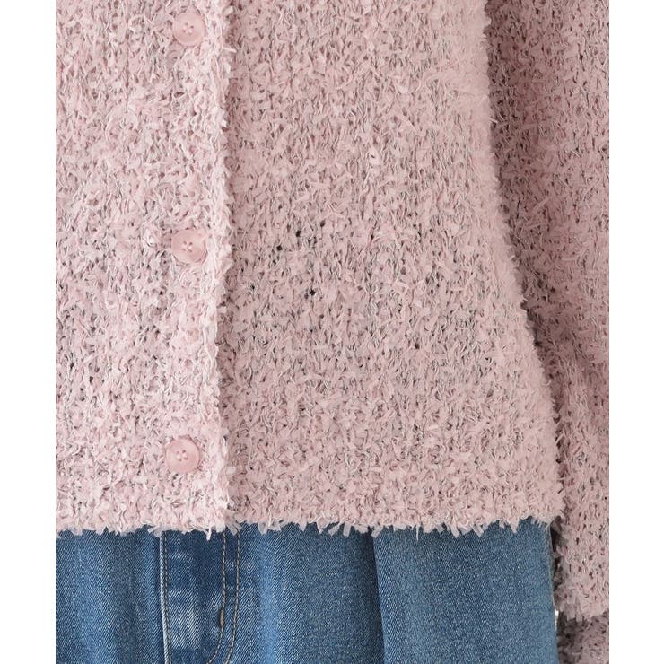 【S-LL】ふわふわ軽やかラメニットカーディガン | SHOO・LA・RUE | 詳細画像18 