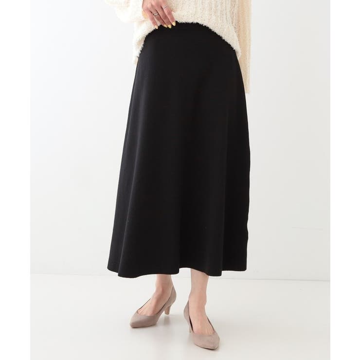 【セットアップ可/S-LL】大人上品に揺れる ニットフレアスカート | SHOO・LA・RUE | 詳細画像5 