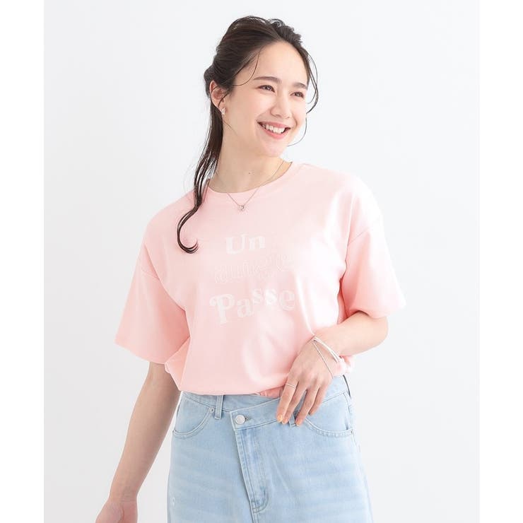 【S-LL】大人のきれいめカジュアルに フロッキーロゴTシャツ | SHOO・LA・RUE | 詳細画像13 
