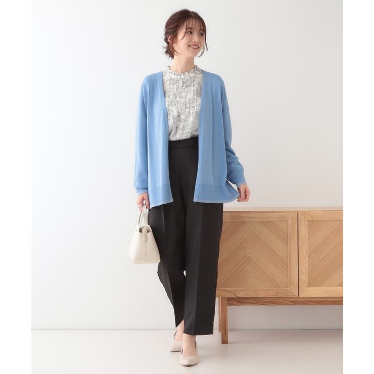 【S-LL】リブのラメが華やかな トッパー ニットカーディガン | SHOO・LA・RUE | 詳細画像15 