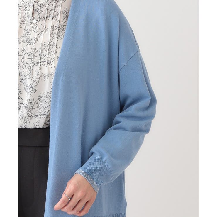 【S-LL】リブのラメが華やかな トッパー ニットカーディガン | SHOO・LA・RUE | 詳細画像21 