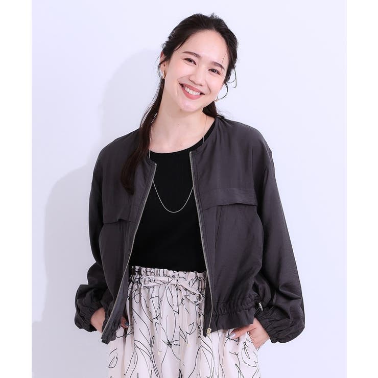 【S-LL】大人のシアー感が魅力 ドロストブルゾン | SHOO・LA・RUE | 詳細画像5 