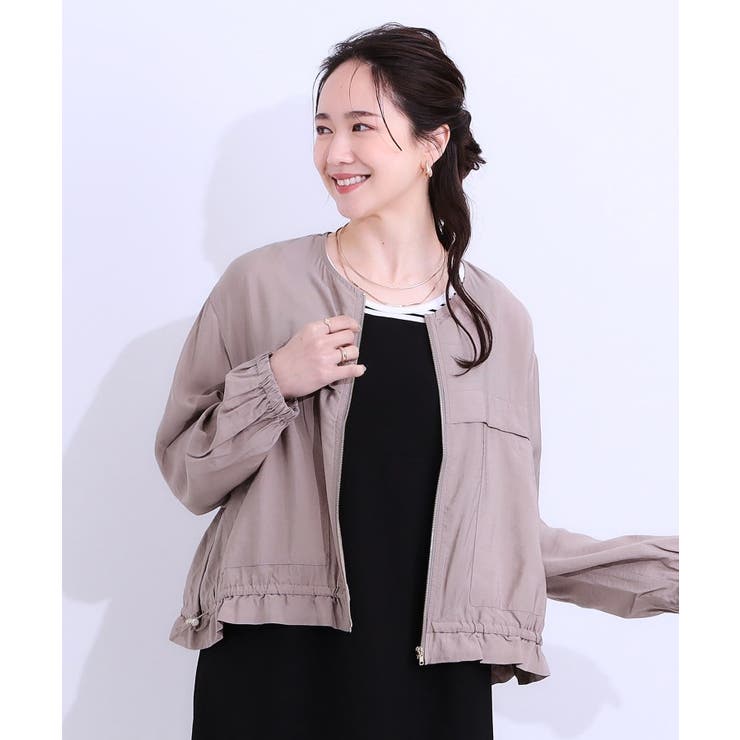 【S-LL】大人のシアー感が魅力 ドロストブルゾン | SHOO・LA・RUE | 詳細画像9 