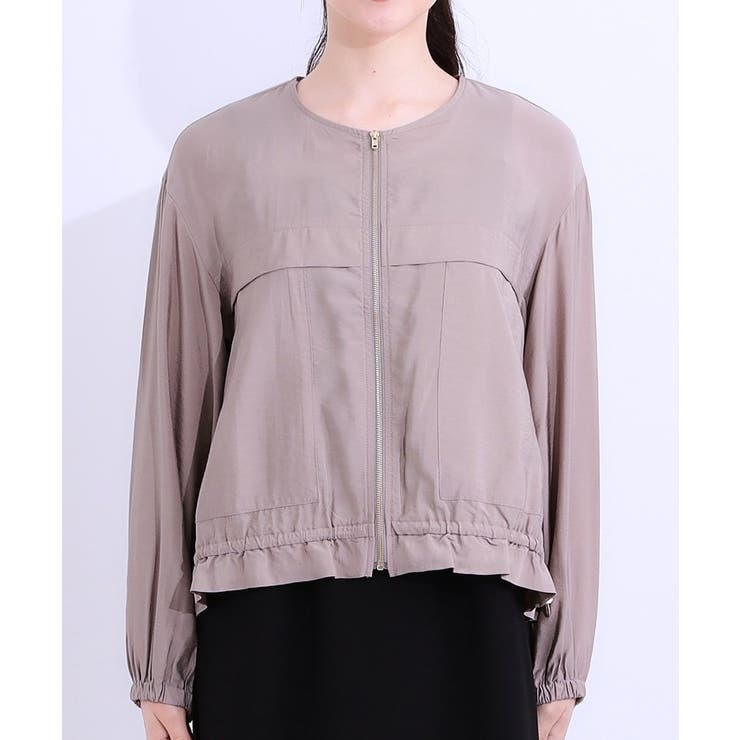 【S-LL】大人のシアー感が魅力 ドロストブルゾン | SHOO・LA・RUE | 詳細画像13 