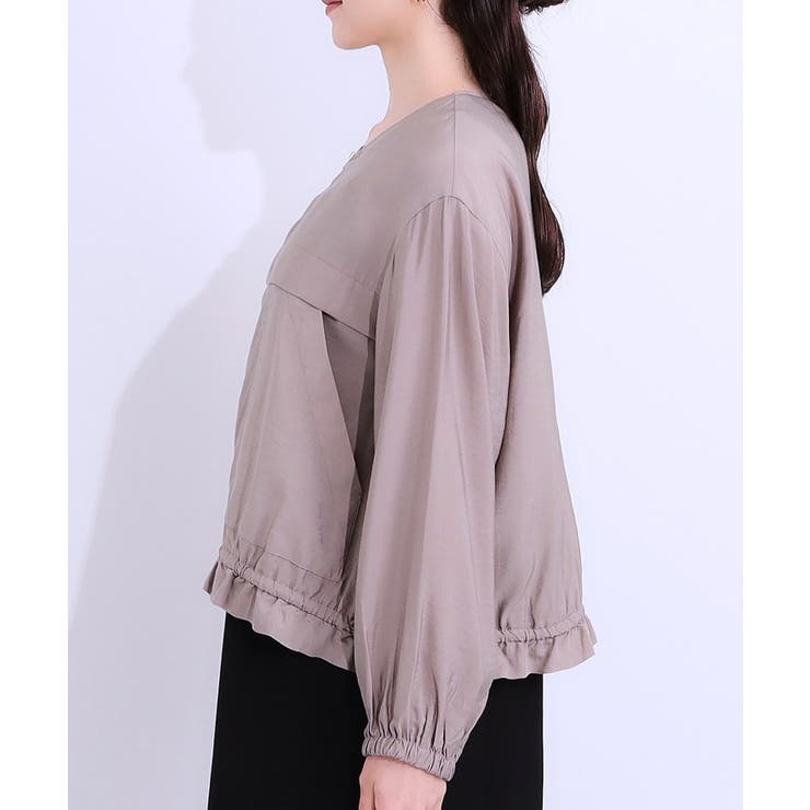 【S-LL】大人のシアー感が魅力 ドロストブルゾン | SHOO・LA・RUE | 詳細画像14 