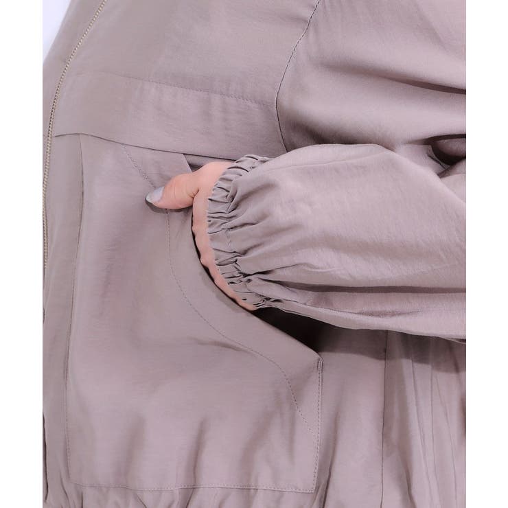 【S-LL】大人のシアー感が魅力 ドロストブルゾン | SHOO・LA・RUE | 詳細画像18 