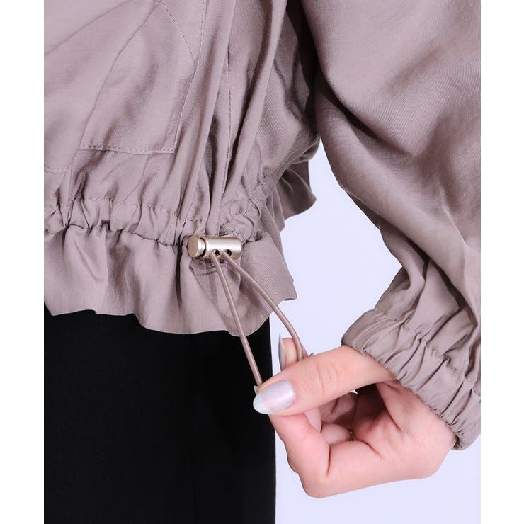 【S-LL】大人のシアー感が魅力 ドロストブルゾン | SHOO・LA・RUE | 詳細画像20 