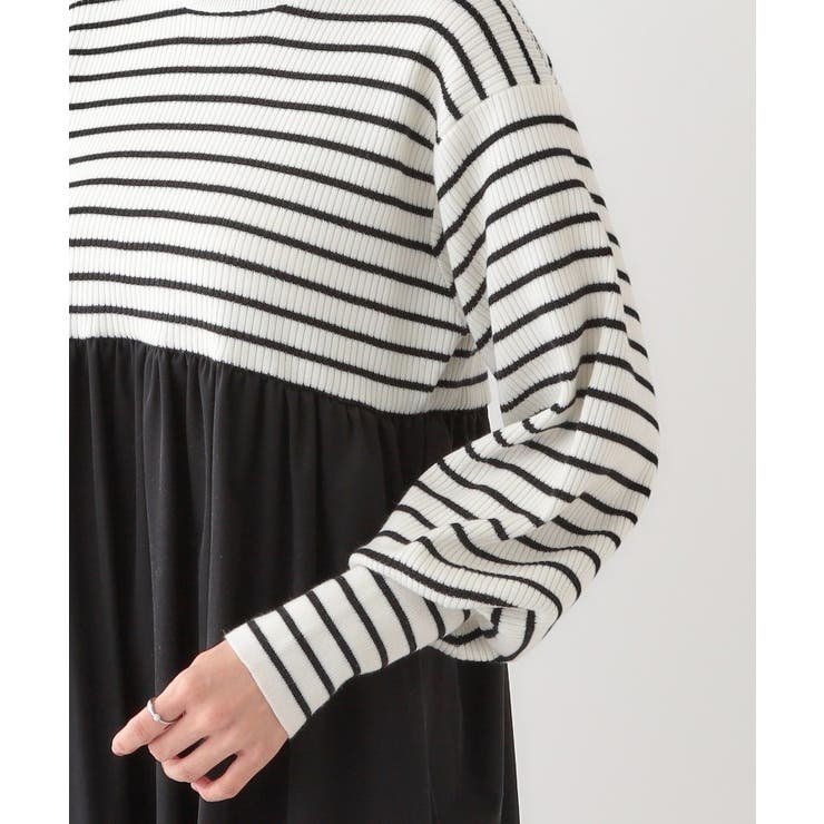 【S-LL】リブニットドッキングワンピース | SHOO・LA・RUE | 詳細画像17 