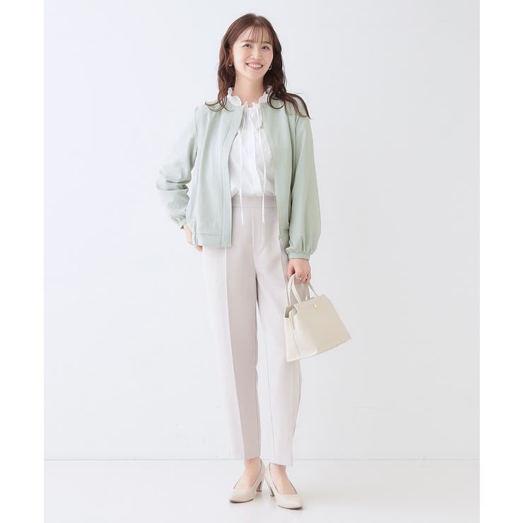 さらっと羽織れる ノーカラーブルゾン | SHOO・LA・RUE | 詳細画像11 