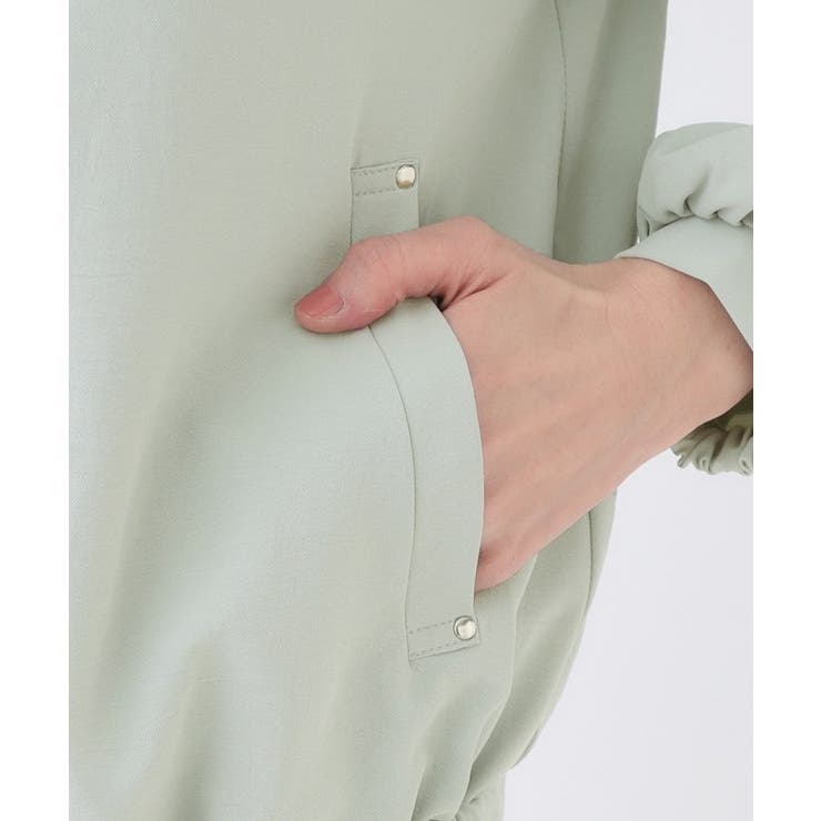 さらっと羽織れる ノーカラーブルゾン | SHOO・LA・RUE | 詳細画像16 