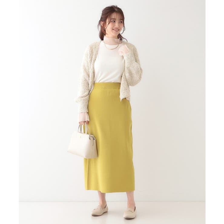 【洗える/セットアップ可】前後2WAYスポンディッシュ ナロースカート | SHOO・LA・RUE | 詳細画像14 
