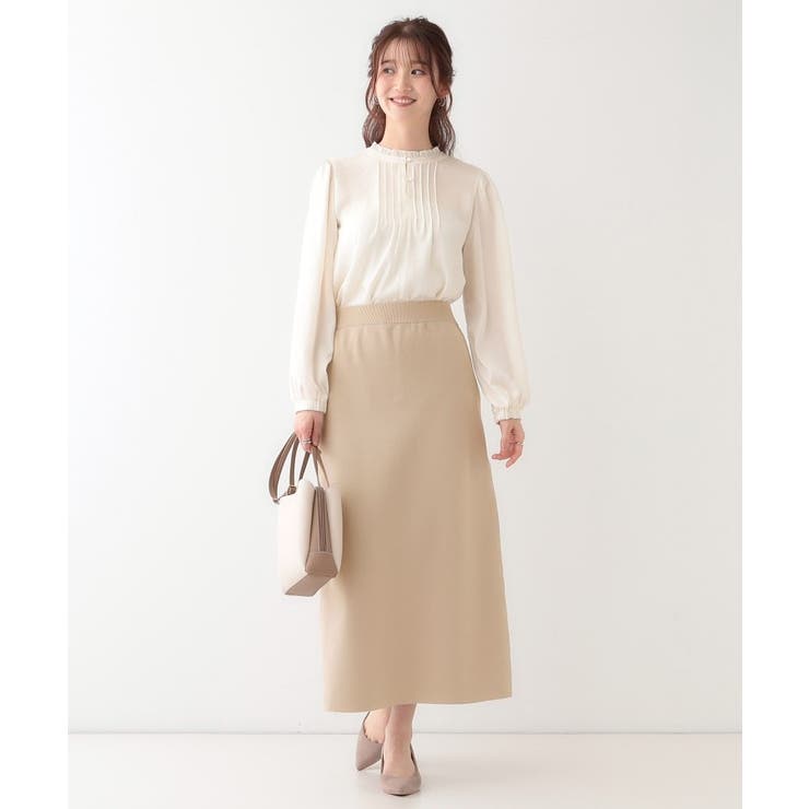 【洗える/セットアップ可】前後2WAYスポンディッシュ ナロースカート | SHOO・LA・RUE | 詳細画像21 