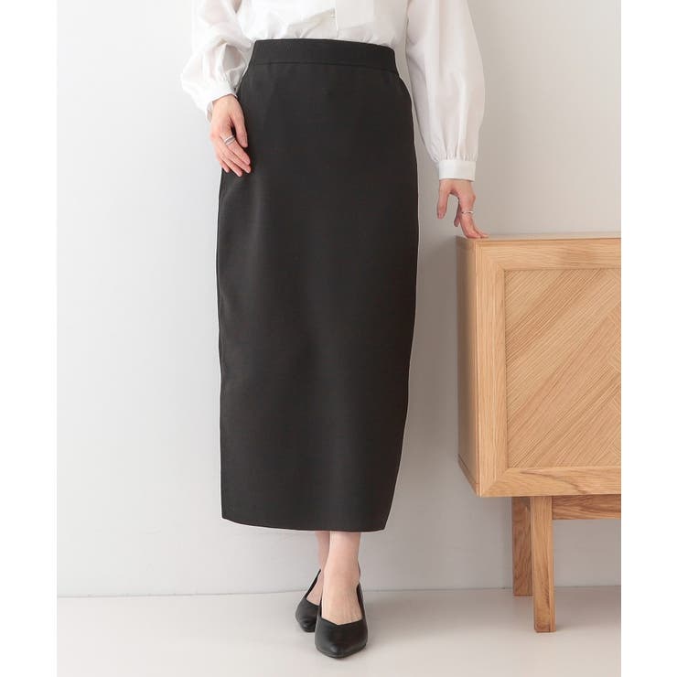 ブラック(019) | 【洗える/セットアップ可】前後2WAYスポンディッシュ ナロースカート | SHOO・LA・RUE