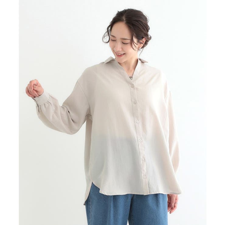 【S-LL】後ろ姿も抜かりなく バックレースアップシャツ | SHOO・LA・RUE | 詳細画像5 