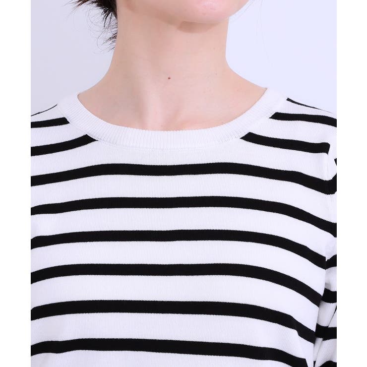【S-LL】お袖刺繍がアクセント ラウンドネックニット | SHOO・LA・RUE | 詳細画像20 