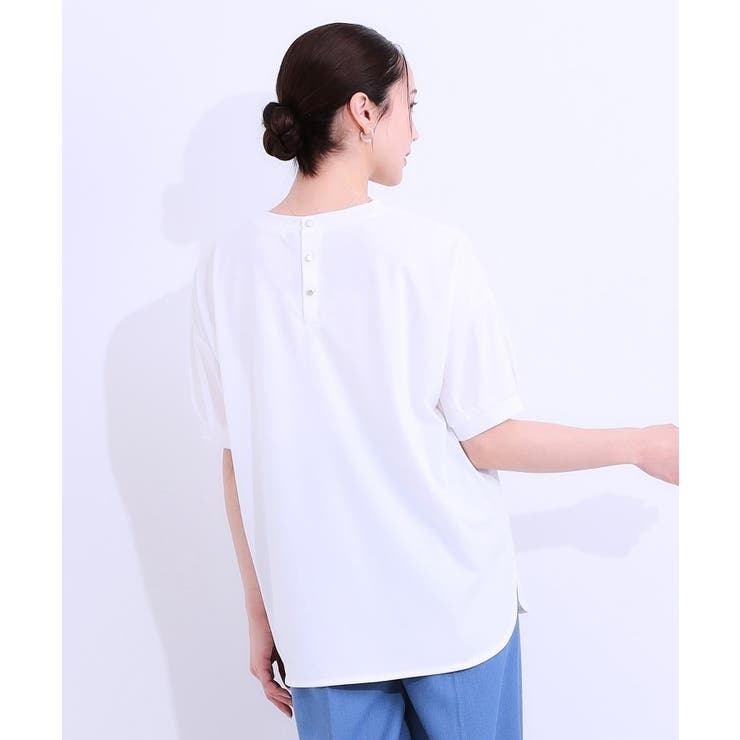 【S-LL/ひんやり/UV】こなれ感あるぷっくりラメ デザインロゴTシャツ | SHOO・LA・RUE | 詳細画像6 