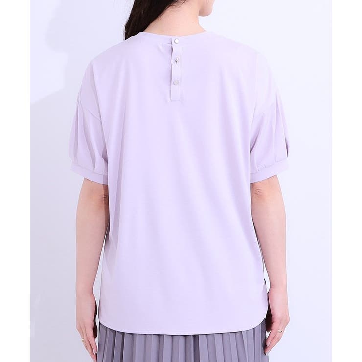【S-LL/ひんやり/UV】こなれ感あるぷっくりラメ デザインロゴTシャツ | SHOO・LA・RUE | 詳細画像23 
