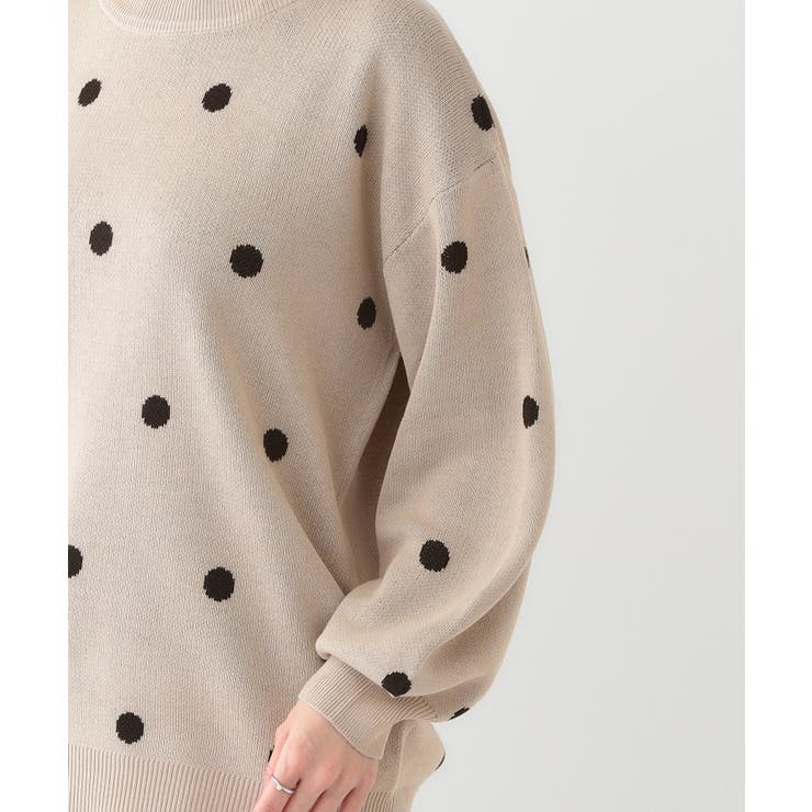 【S-LL】ドット柄が目を惹く ゆったりニット | SHOO・LA・RUE | 詳細画像17 
