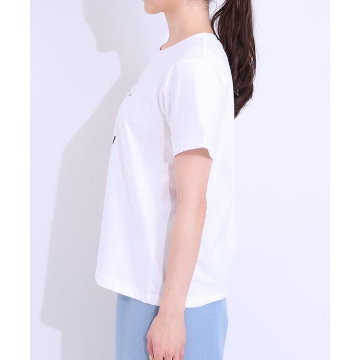 【S-LL/2点セット】大人カジュアルに レースビスチェ+プリントTシャツ | SHOO・LA・RUE | 詳細画像27 