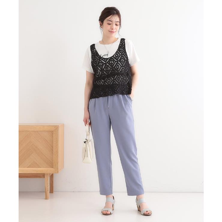 【S-LL/2点セット】大人カジュアルに レースビスチェ+プリントTシャツ | SHOO・LA・RUE | 詳細画像36 