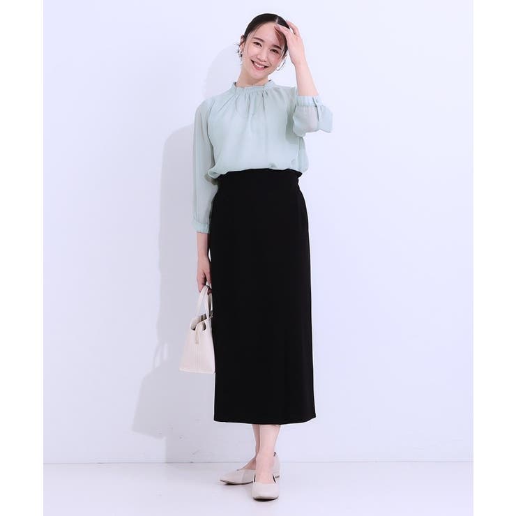 【S-LL】首元ギャザーが大人上品な シフォンブラウス | SHOO・LA・RUE | 詳細画像11 