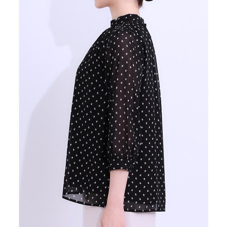【S-LL】首元ギャザーが大人上品な シフォンブラウス | SHOO・LA・RUE | 詳細画像18 