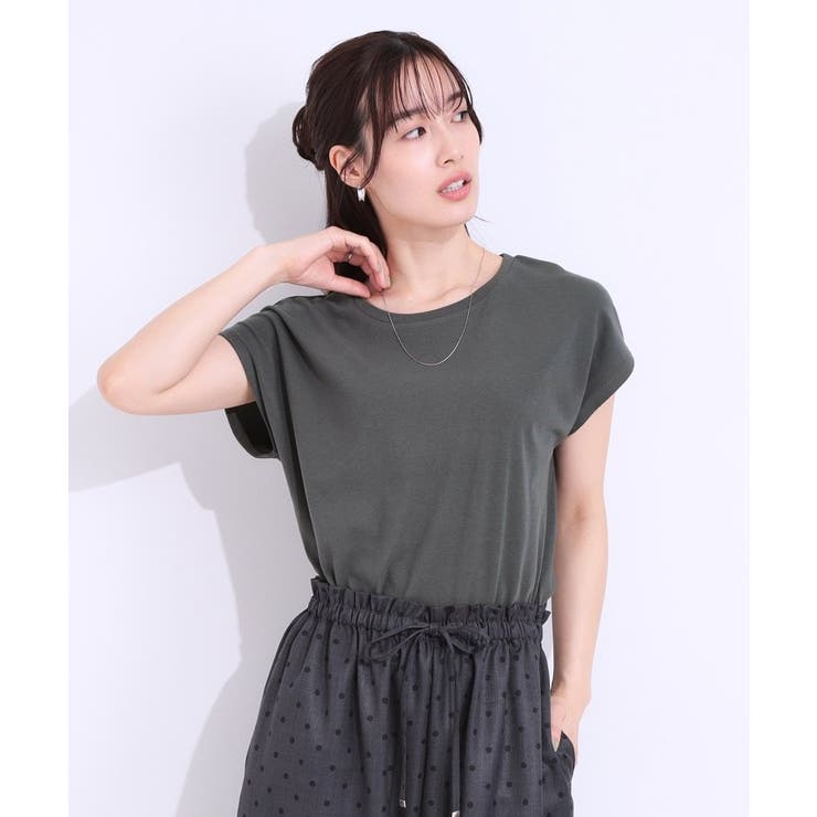 【S-LL/2点セット】程よい甘さをプラス Tシャツ＋チュールトップス | SHOO・LA・RUE | 詳細画像3 