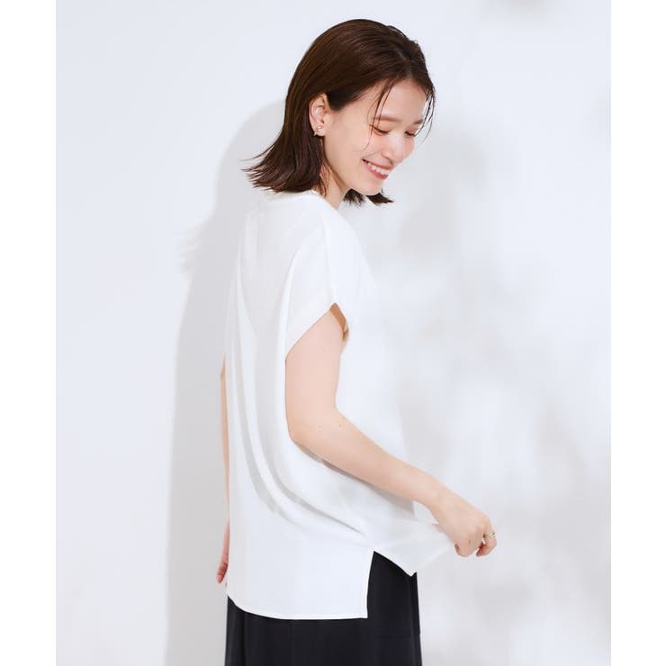 程よいシアー感 ロゴTシャツブラウス | SHOO・LA・RUE | 詳細画像2 