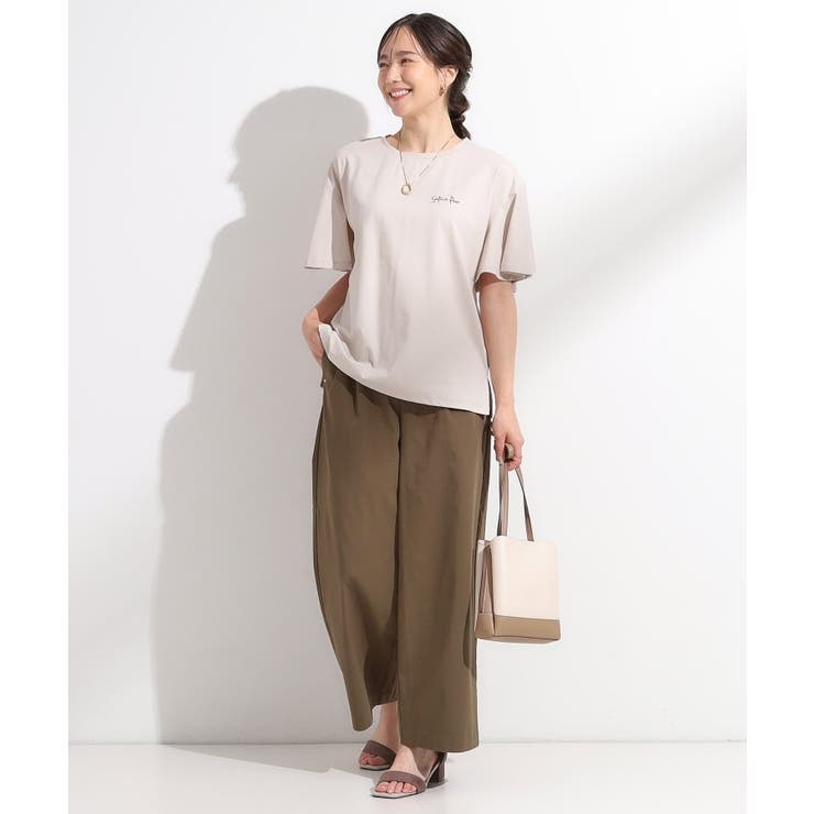 【S-LL/ひんやり/二の腕カバー】華やかさをプラスする お袖フリルTシャツ | SHOO・LA・RUE | 詳細画像7 