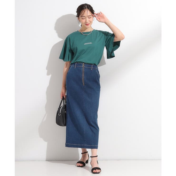 【S-LL/ひんやり/二の腕カバー】華やかさをプラスする お袖フリルTシャツ | SHOO・LA・RUE | 詳細画像11 