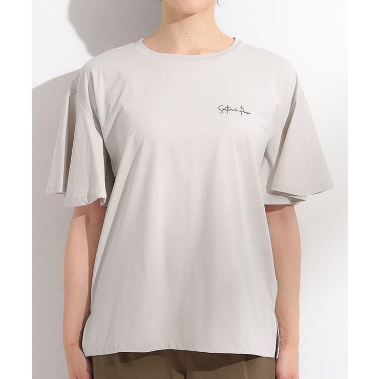 【S-LL/ひんやり/二の腕カバー】華やかさをプラスする お袖フリルTシャツ | SHOO・LA・RUE | 詳細画像25 