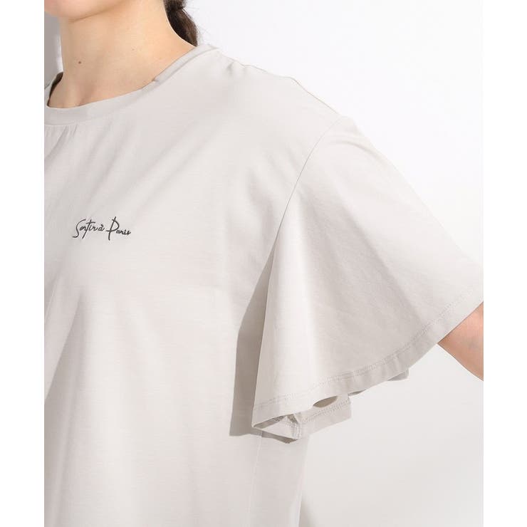 【S-LL/ひんやり/二の腕カバー】華やかさをプラスする お袖フリルTシャツ | SHOO・LA・RUE | 詳細画像29 