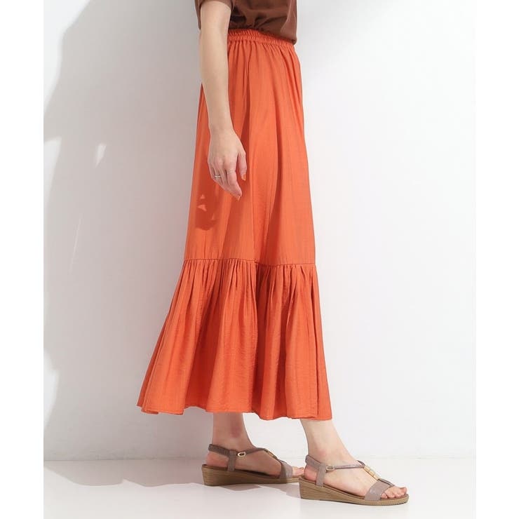 麻調ティアードスカート | SHOO・LA・RUE | 詳細画像10 