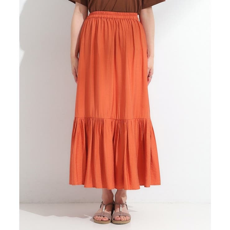 麻調ティアードスカート | SHOO・LA・RUE | 詳細画像17 