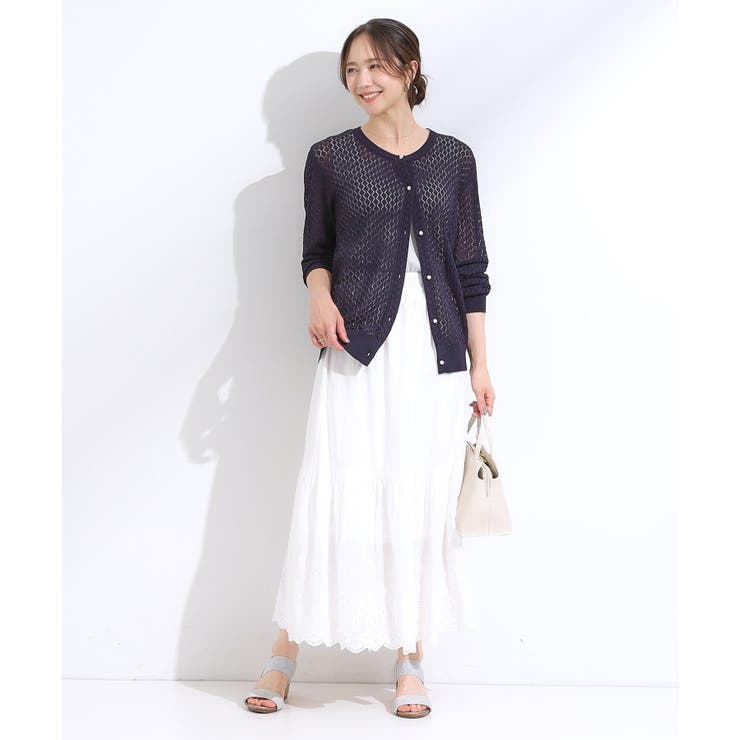 【S-LL】透かし編みが大人上品 マルチボタンニットカーディガン | SHOO・LA・RUE | 詳細画像11 