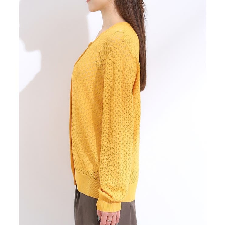 【S-LL】透かし編みが大人上品 マルチボタンニットカーディガン | SHOO・LA・RUE | 詳細画像18 