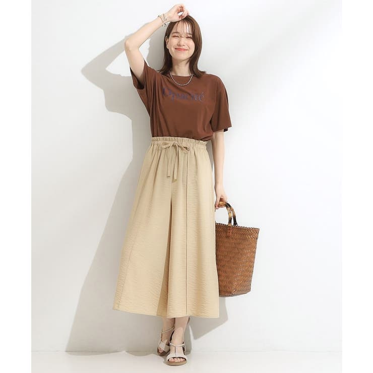 【S-LL/ひんやり】さらっとタッチできれい見え ピンタックスカーチョ | SHOO・LA・RUE | 詳細画像15