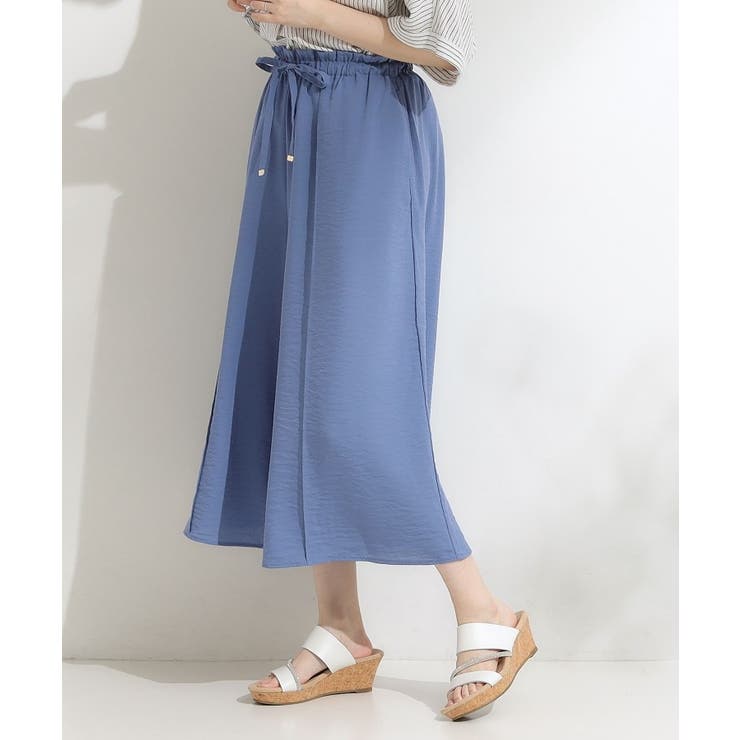 【S-LL/ひんやり】さらっとタッチできれい見え ピンタックスカーチョ | SHOO・LA・RUE | 詳細画像10