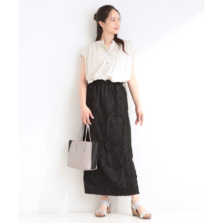 【S-LL/洗濯後しわになりにくい】上品にきれい見え スラブギャザーブラウス | SHOO・LA・RUE | 詳細画像3 
