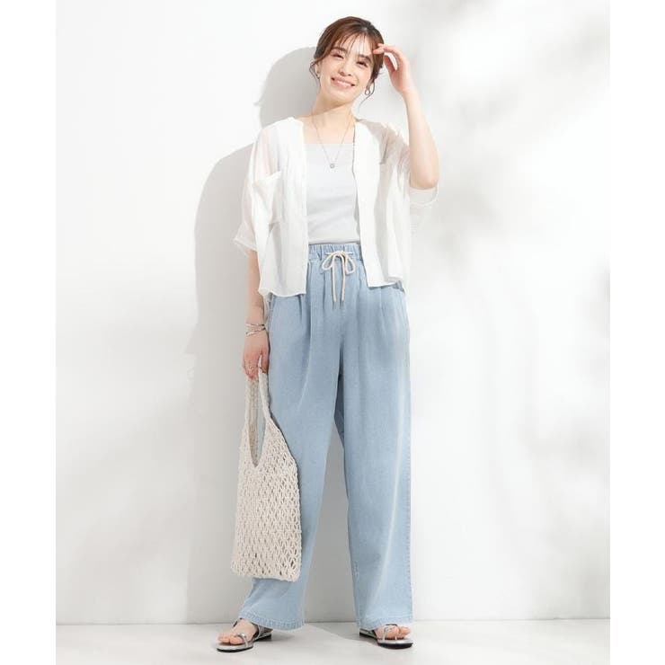 【S-LL】デコルテラインをきれいに魅せる ラメテレコタンクトップ | SHOO・LA・RUE | 詳細画像29 